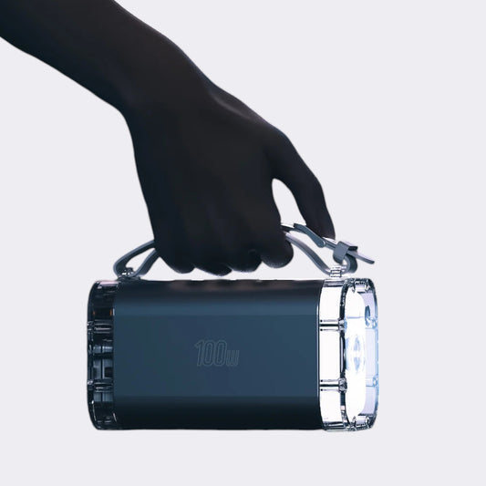 Outdoor Lucid Ultra Power Bank 40000mAh 100W – Waterproof with LED Light & Color Screen Display