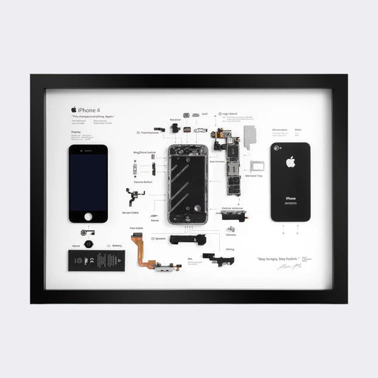 XreArt iPhone 4 Frame – Iconic Tech Memorabilia for Home or Office Decor