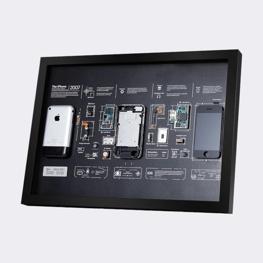 XreArt iPhone 1st Generation Frame Limited  – Iconic Tech Memorabilia for Home or Office Decor - Limited edition