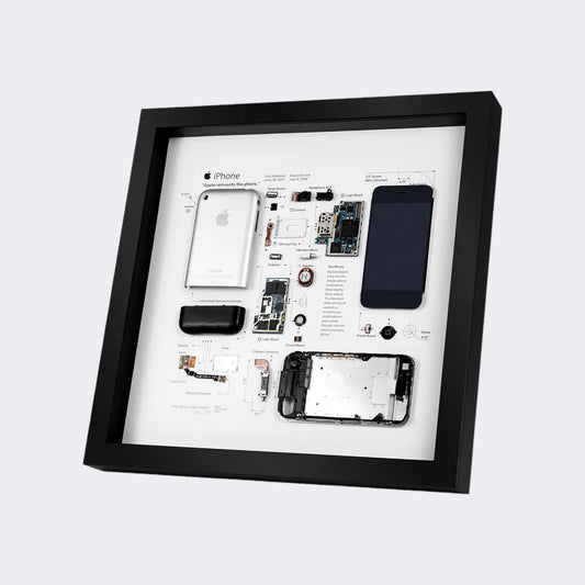 XreArt iPhone 1st Generation Frame – Iconic Tech Memorabilia for Home or Office Decor